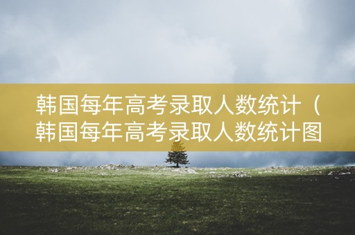 韩国每年高考录取人数统计(韩国每年高考录取人数统计图) 韩国每年高考录取人数统计(韩国每年高考录取人数统计图)
