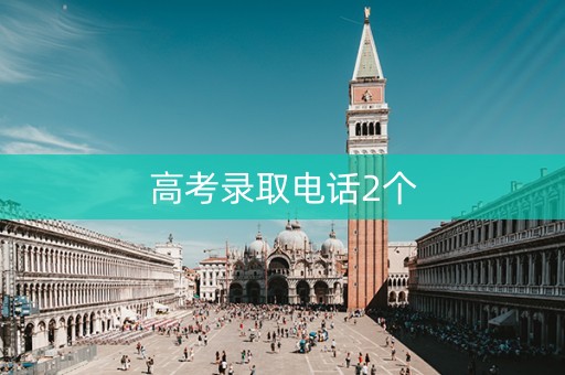 高考录取电话2个