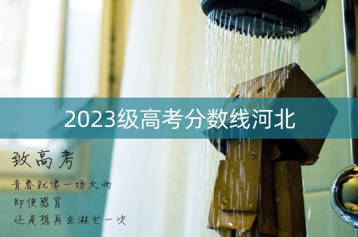 2023级高考分数线河北