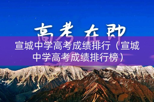 宣城中学高考成绩排行（宣城中学高考成绩排行榜）