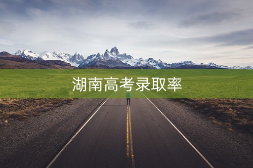 湖南高考录取率