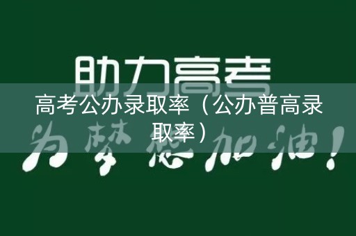 高考公办录取率(公办普高录取率) 高考公办录取率(公办普高录取率)