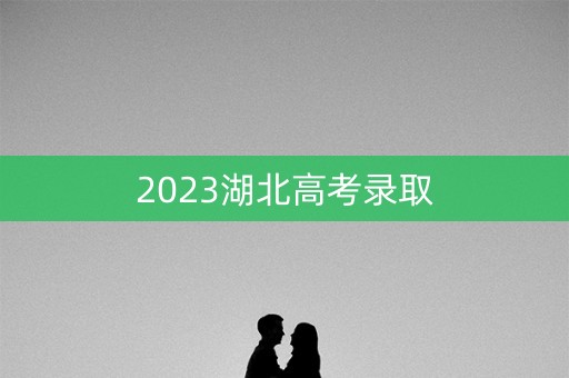 2023湖北高考录取