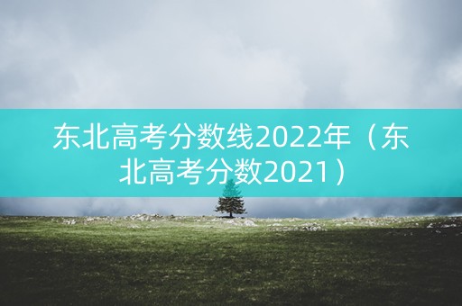 东北高考分数线2022年(东北高考分数2021) 东北高考分数线2022年(东北高考分数2021)