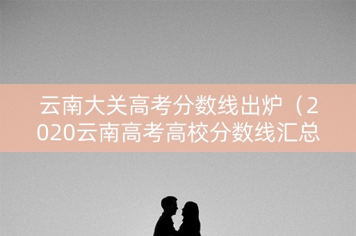 云南大关高考分数线出炉（2020云南高考高校分数线汇总）