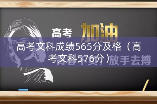 高考文科成绩565分及格（高考文科576分）