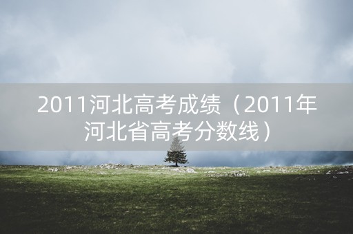 2011河北高考成绩（2011年河北省高考分数线）