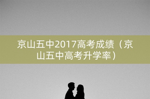京山五中2017高考成绩（京山五中高考升学率）