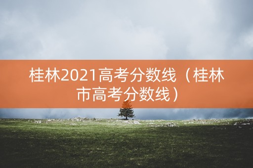 桂林2021高考分数线（桂林市高考分数线）