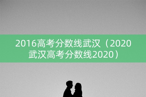 2016高考分数线武汉（2020武汉高考分数线2020）