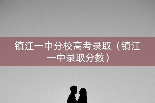 镇江一中分校高考录取（镇江一中录取分数）