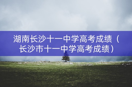 湖南长沙十一中学高考成绩(长沙市十一中学高考成绩) 湖南长沙十一中学高考成绩(长沙市十一中学高考成绩)