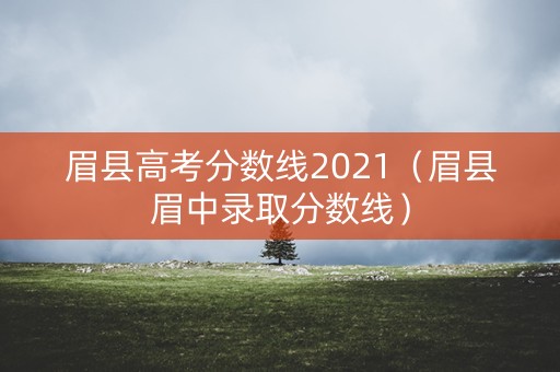 眉县高考分数线2021(眉县眉中录取分数线) 眉县高考分数线2021(眉县眉中录取分数线)