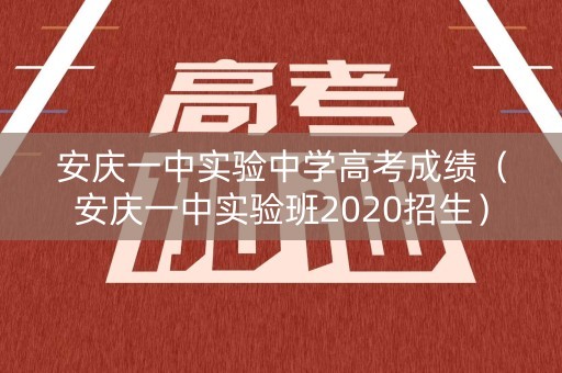 安庆一中实验中学高考成绩（安庆一中实验班2020招生）