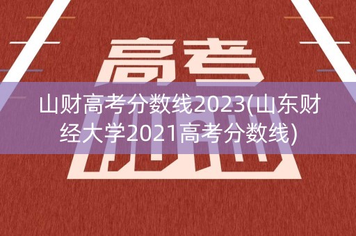 山财高考分数线2023(山东财经大学2021高考分数线)