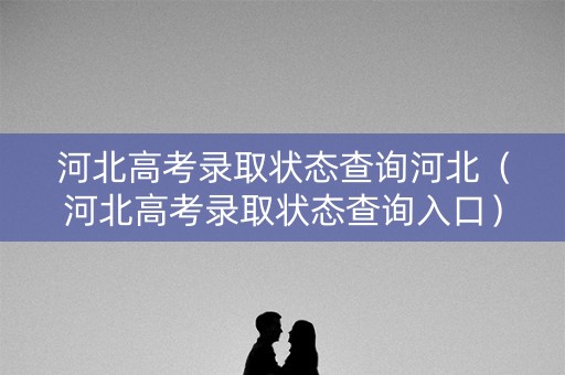 河北高考录取状态查询河北（河北高考录取状态查询入口）