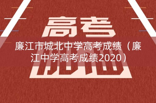廉江市城北中学高考成绩（廉江中学高考成绩2020）