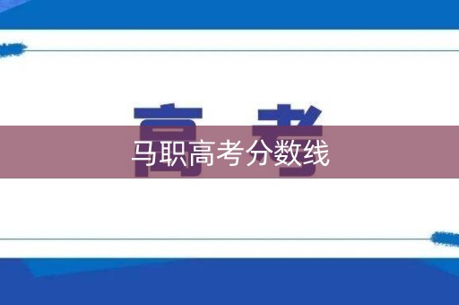 马职高考分数线