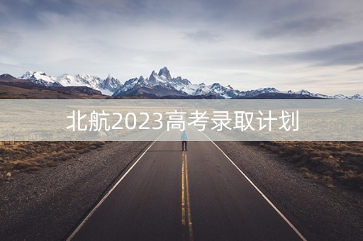 北航2023高考录取计划