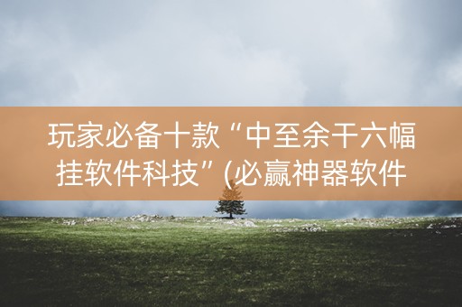 玩家必备十款“中至余干六幅挂软件科技”(必赢神器软件)-知乎