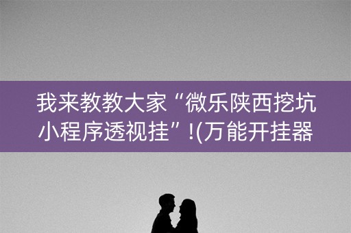 我来教教大家“微乐陕西挖坑小程序透视挂”!(万能开挂器)-知乎