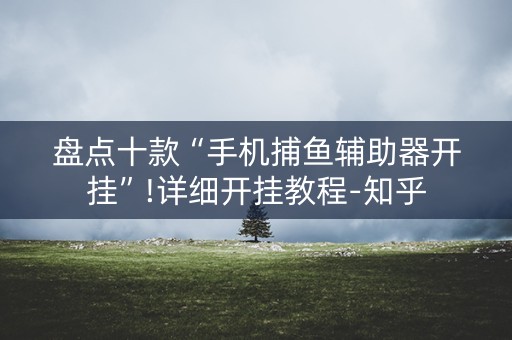 盘点十款“手机捕鱼辅助器开挂”!详细开挂教程-知乎