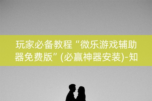 玩家必备教程“微乐游戏辅助器免费版”(必赢神器安装)-知乎