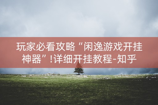 玩家必看攻略“闲逸游戏开挂神器”!详细开挂教程-知乎