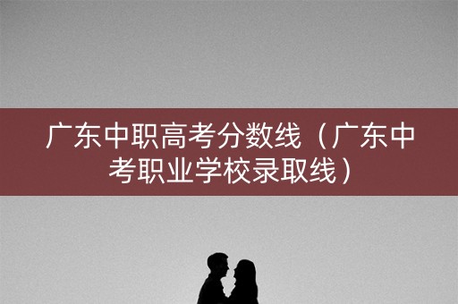 广东中职高考分数线（广东中考职业学校录取线）