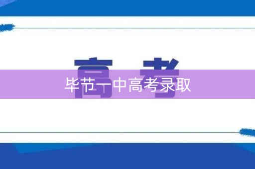 毕节一中高考录取