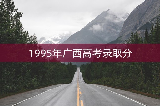 1995年广西高考录取分