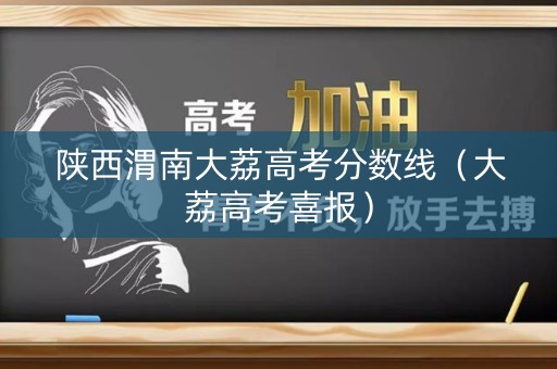 陕西渭南大荔高考分数线（大荔高考喜报）