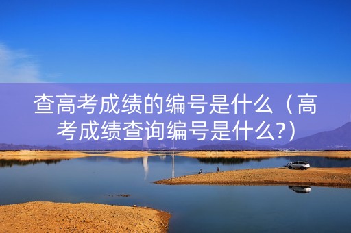 查高考成绩的编号是什么（高考成绩查询编号是什么?）
