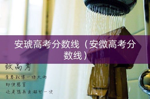 安琥高考分数线（安微高考分数线）