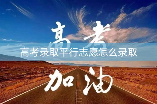 高考录取平行志愿怎么录取