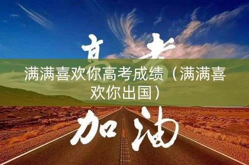 满满喜欢你高考成绩（满满喜欢你出国）