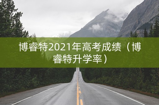 博睿特2021年高考成绩（博睿特升学率）