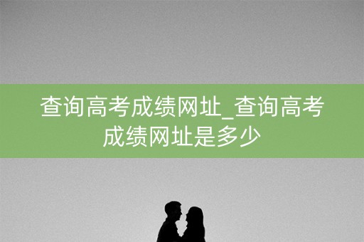查询高考成绩网址_查询高考成绩网址是多少
