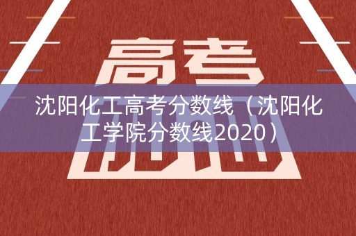 沈阳化工高考分数线（沈阳化工学院分数线2020）