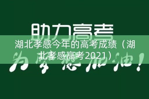 湖北孝感今年的高考成绩（湖北孝感高考2021）