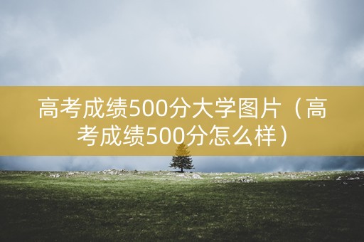 高考成绩500分大学图片（高考成绩500分怎么样）
