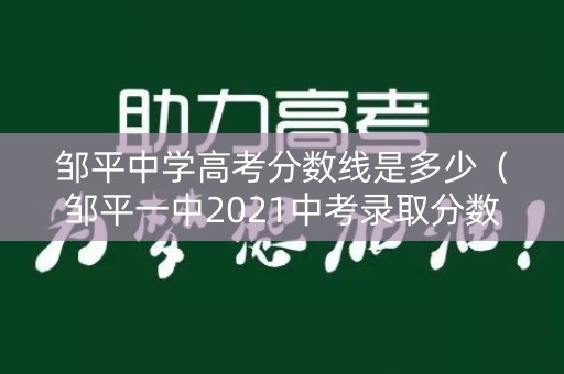 邹平中学高考分数线是多少（邹平一中2021中考录取分数线）