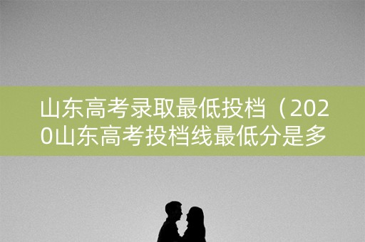 山东高考录取最低投档（2020山东高考投档线最低分是多少）