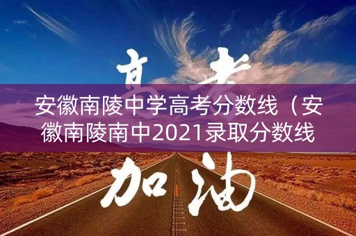 安徽南陵中学高考分数线（安徽南陵南中2021录取分数线）