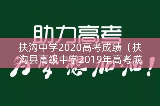 扶沟中学2020高考成绩（扶沟县高级中学2019年高考成绩单）