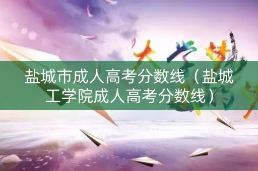 盐城市成人高考分数线（盐城工学院成人高考分数线）