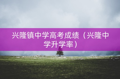 兴隆镇中学高考成绩（兴隆中学升学率）