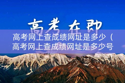 高考网上查成绩网址是多少（高考网上查成绩网址是多少号）