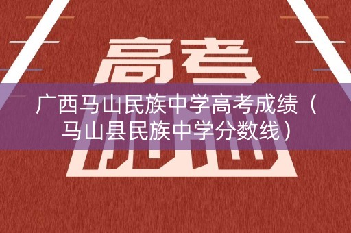广西马山民族中学高考成绩（马山县民族中学分数线）