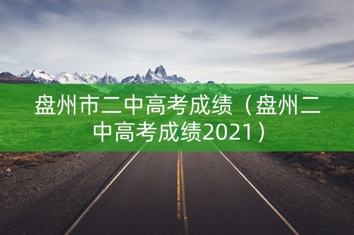 盘州市二中高考成绩（盘州二中高考成绩2021）